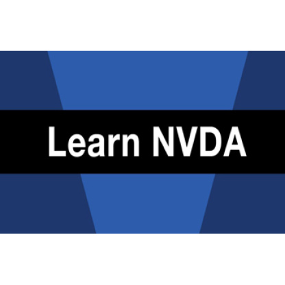 image of the words learn nvda